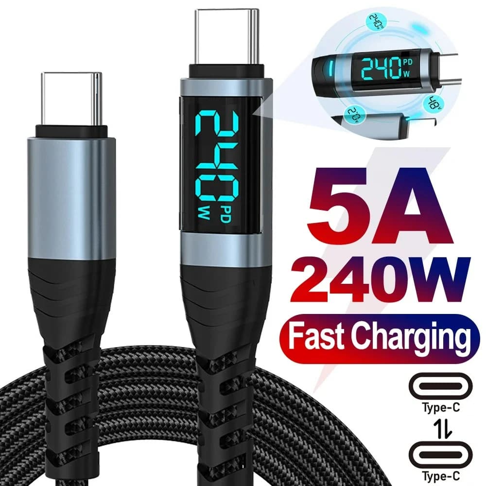 USB Type C for iPhone 15 16 Samsung Xiaomi Huawei Quick Charging Cable from USB C to USB C