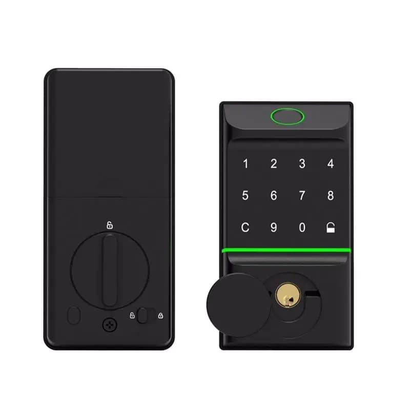 ABZW Tuya Smart Door Lock Fingerprint Door Lock Password Fingerprint IC Card Key APP Remote Eletronico Digital Unlock