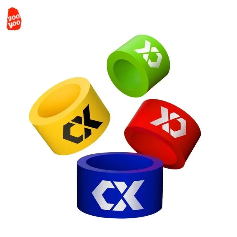 2 pezzi multicolore nuovo anello di arresto della canna in Silicone canna da pesca di fascia alta anello antiscivolo canna da pesca anello di arresto accessori per attrezzi da pesca
