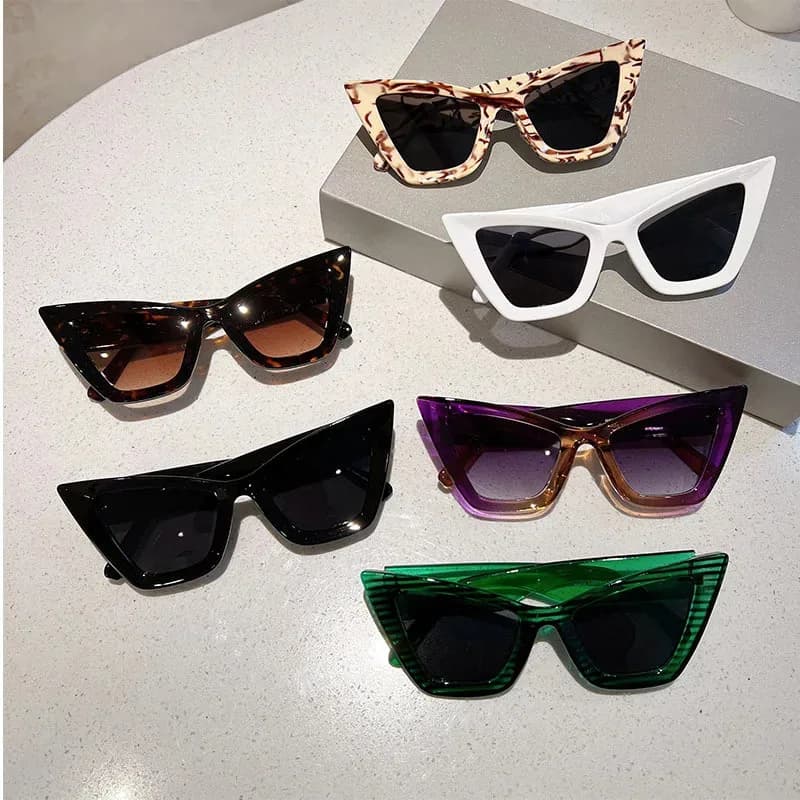 2025New Cat Eye Occhiali da sole moda Donna Vintage Luxury Brand Designer Occhiali da sole per donna Protezione UV400 Gafas De Sol