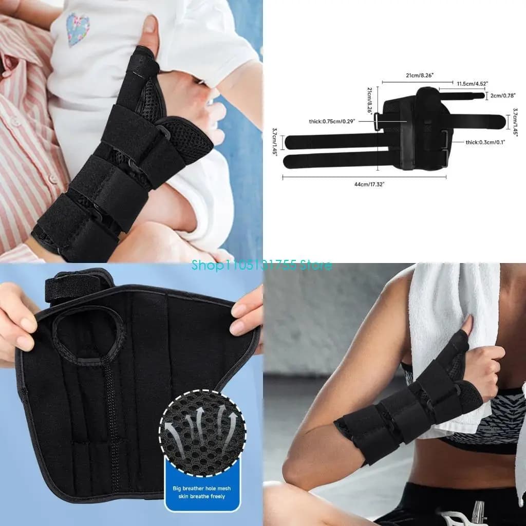 K0EF Stecche per pollice e polso Stabilizzatori Protezione fissa per l'avvolgimento del polso Supporti notturni ergonomici per e