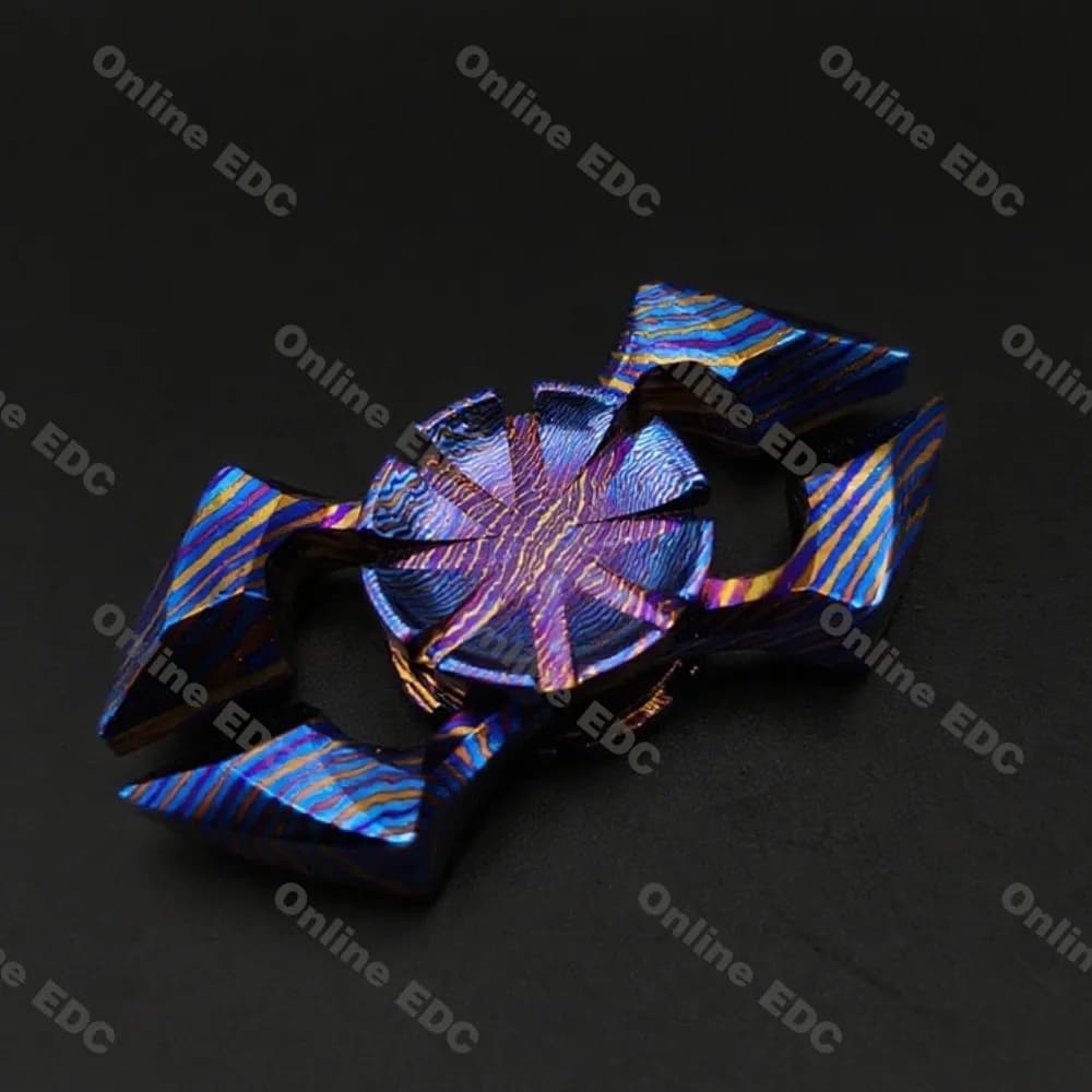Giocattoli EDC usati Timascus Scorpione Due foglie Fidget Spinner Sensazione a mano Giocattoli Fidget per adulti Giocattolo da scrivania per ufficio antistress