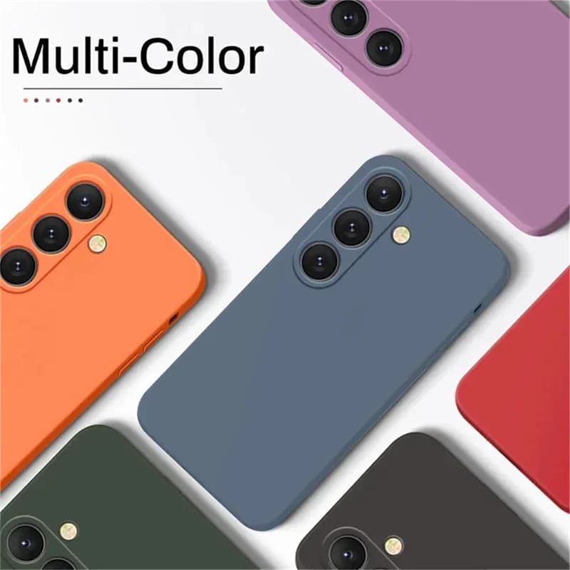 Semplice Per Samsung Galaxy S23 S 23 S22 Ultra S24FE Custodia per telefono in silicone liquido portatile per S25 S8 S9 S10 S20 S21 Cover posteriore morbida