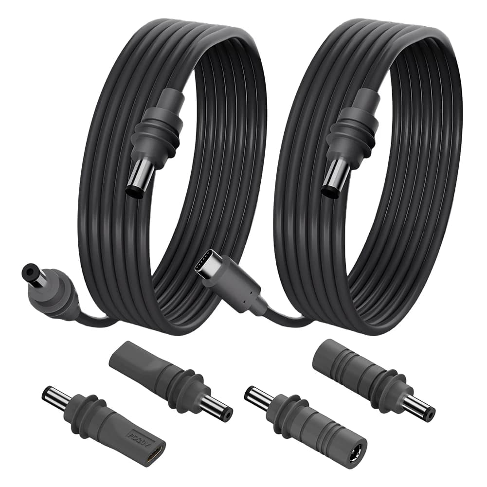 2M/5M/10M For Starlink Mini DC Power Cable USB Type-C DC Input Waterproof Barrel Jack Charging Cable for Starlink Mini Gen 3