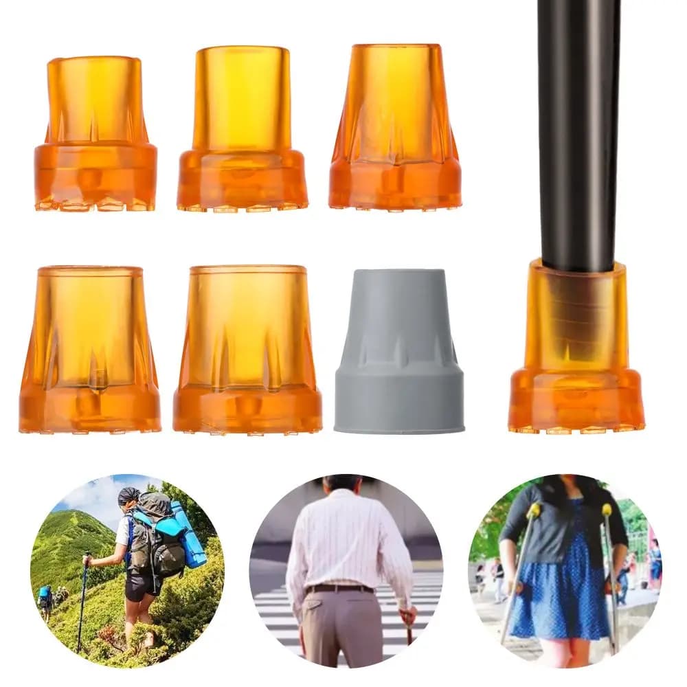 Trekking stick Nordic walking stick replacement climbing stick Alpenstock camping outdoor hiking protection rubber tip cap