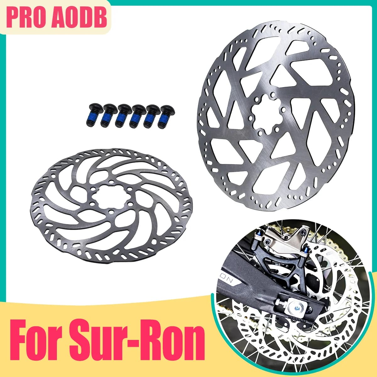 Dischi Freno Anteriori e Posteriori per Moto, Accessori per SURRON Sur Ron Light Bee, Bici Elettrica Enduro Off-Road