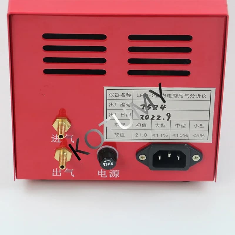 Analizzatore di Emissioni Auto LPQ-2, Rilevatore di Ossigeno, Misuratore di Gas e Fumo Portatile per Officine