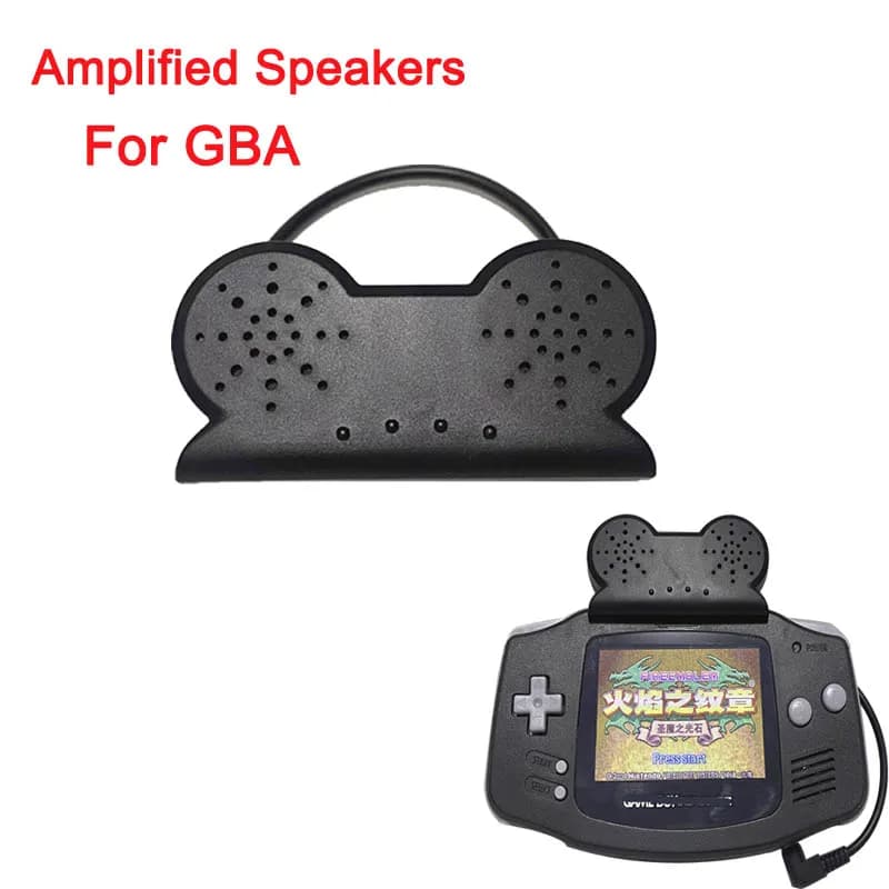 Plug and Play Amplified Speaker Loudspeaker External Speaker Stereo For GBA For GameBoy Advance Detachable Battery free