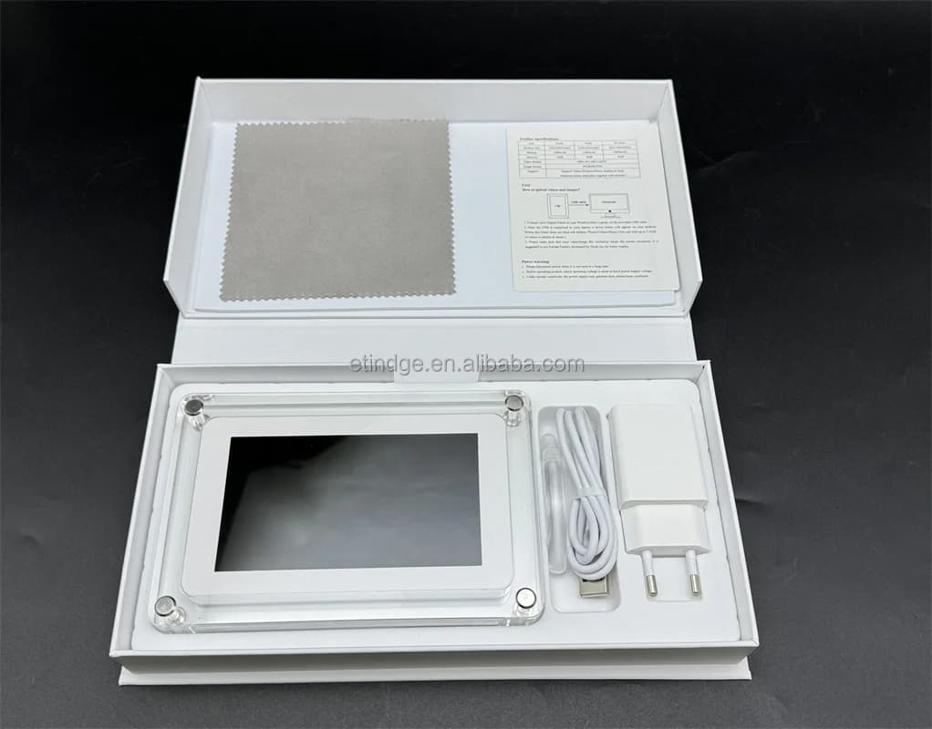 Hot Selling 7 Inch IPS Acrylic Videos and Photos Motion Frame Digital Photo Frame