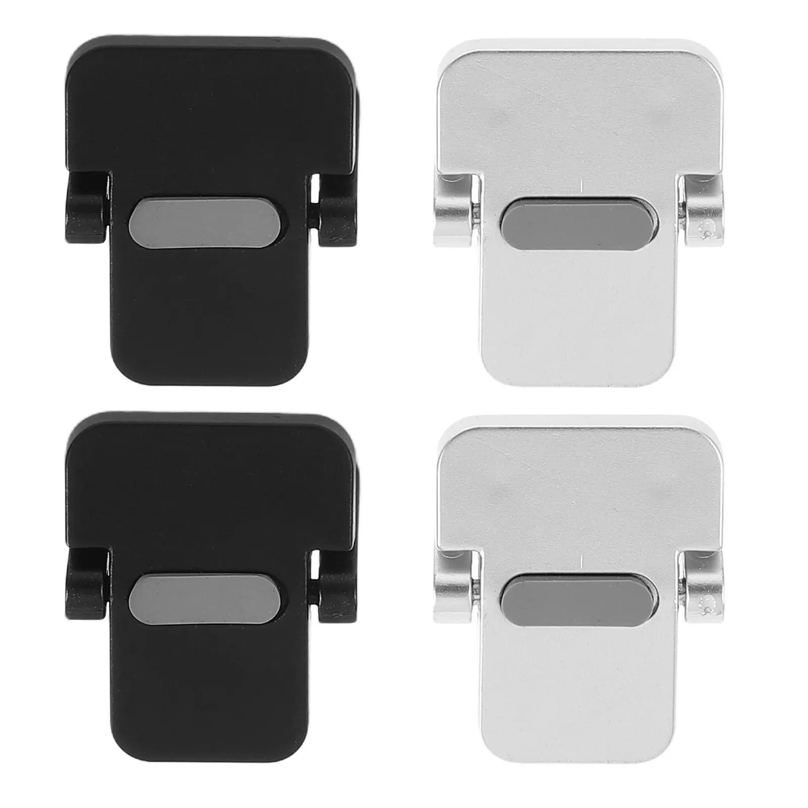 2 Paia di Supporti Invisibili per Laptop, Mini Riser Compatto Portatile, Supporto Stabile per Notebook, Piedini Ergonomici per Laptop