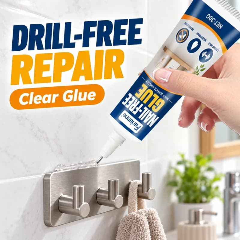 KJM No Drill Strong Adhesive Glue Waterproof Mounting Glue Wall Fixing Contact Adhesive For Bathroom Kitchen Home Repair