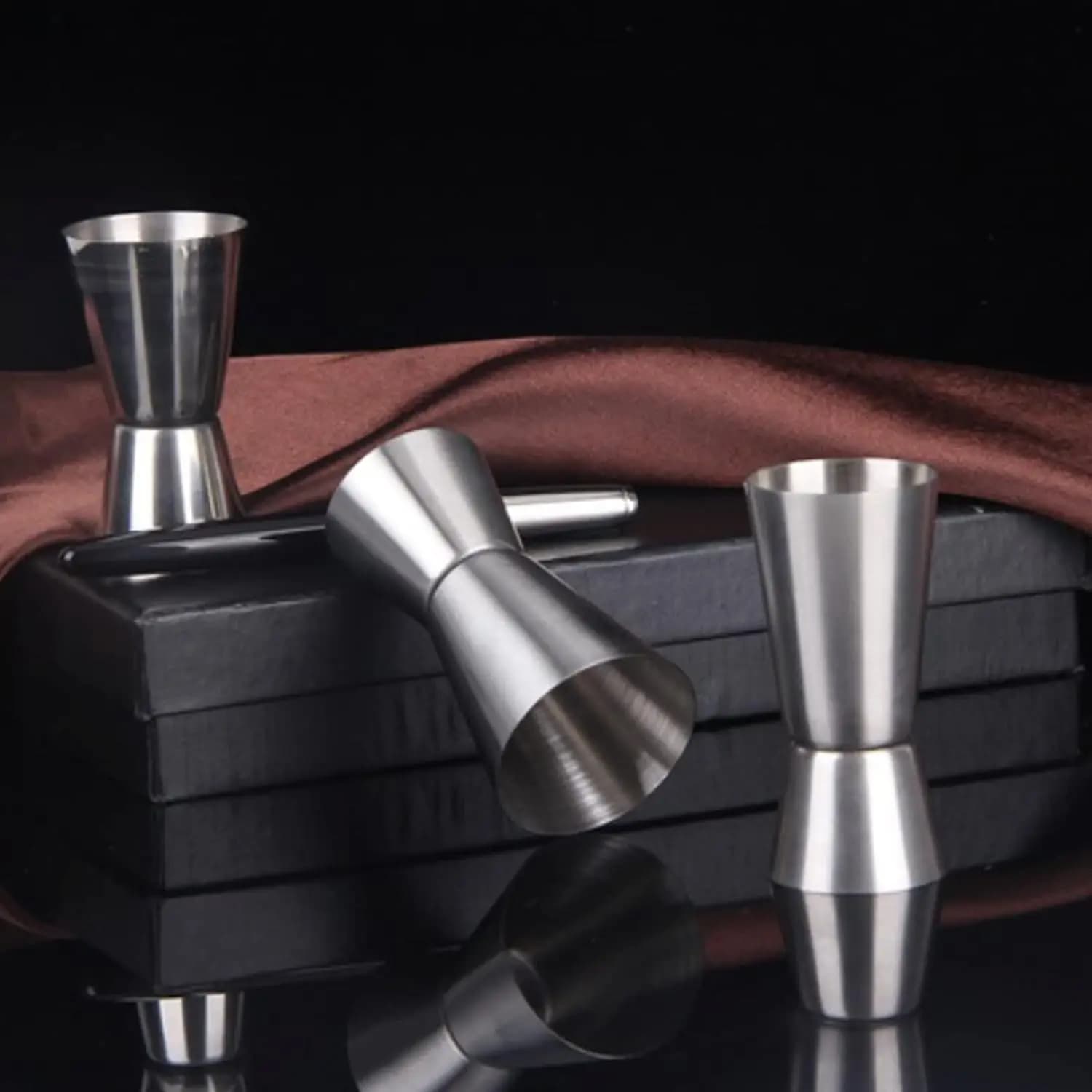 Shaker per Cocktail in acciaio inossidabile misura tazza Dual Shot Drink Spirit Measure Jigger Kitchen Bar Party Drinks strumenti fai da te