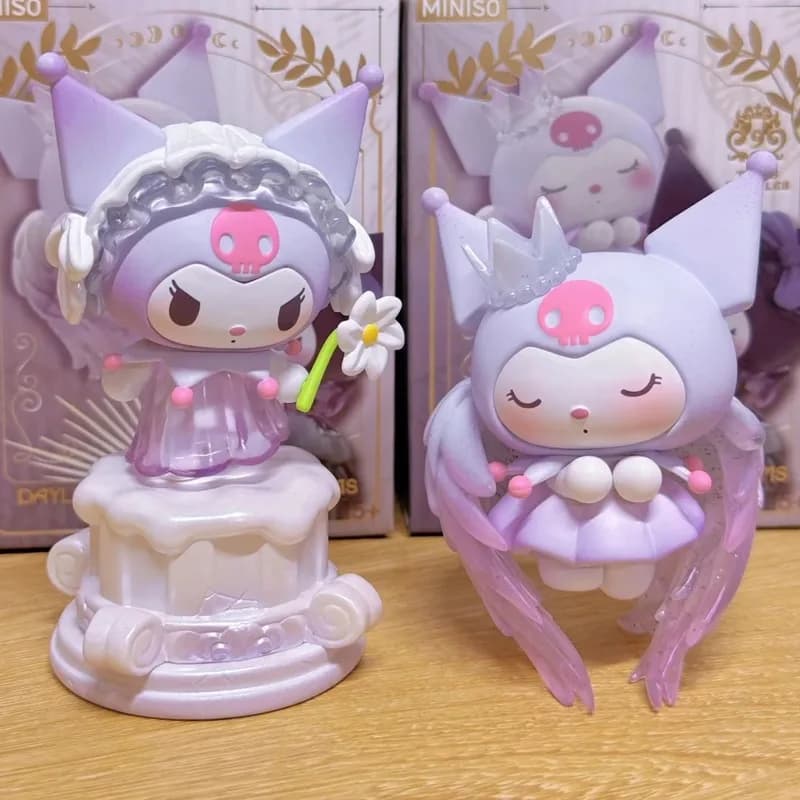 Kuromi Blind Box Originale - Serie La Luna alla Luce del Giorno - Statuetta Anime Decorativa Kawaii Carina - Ornamento da Scrivania - Giocattolo Regalo