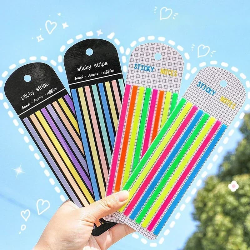 Classificazione del blocco note con note adesive traslucide Macaron indice sottile da 160 pezzi