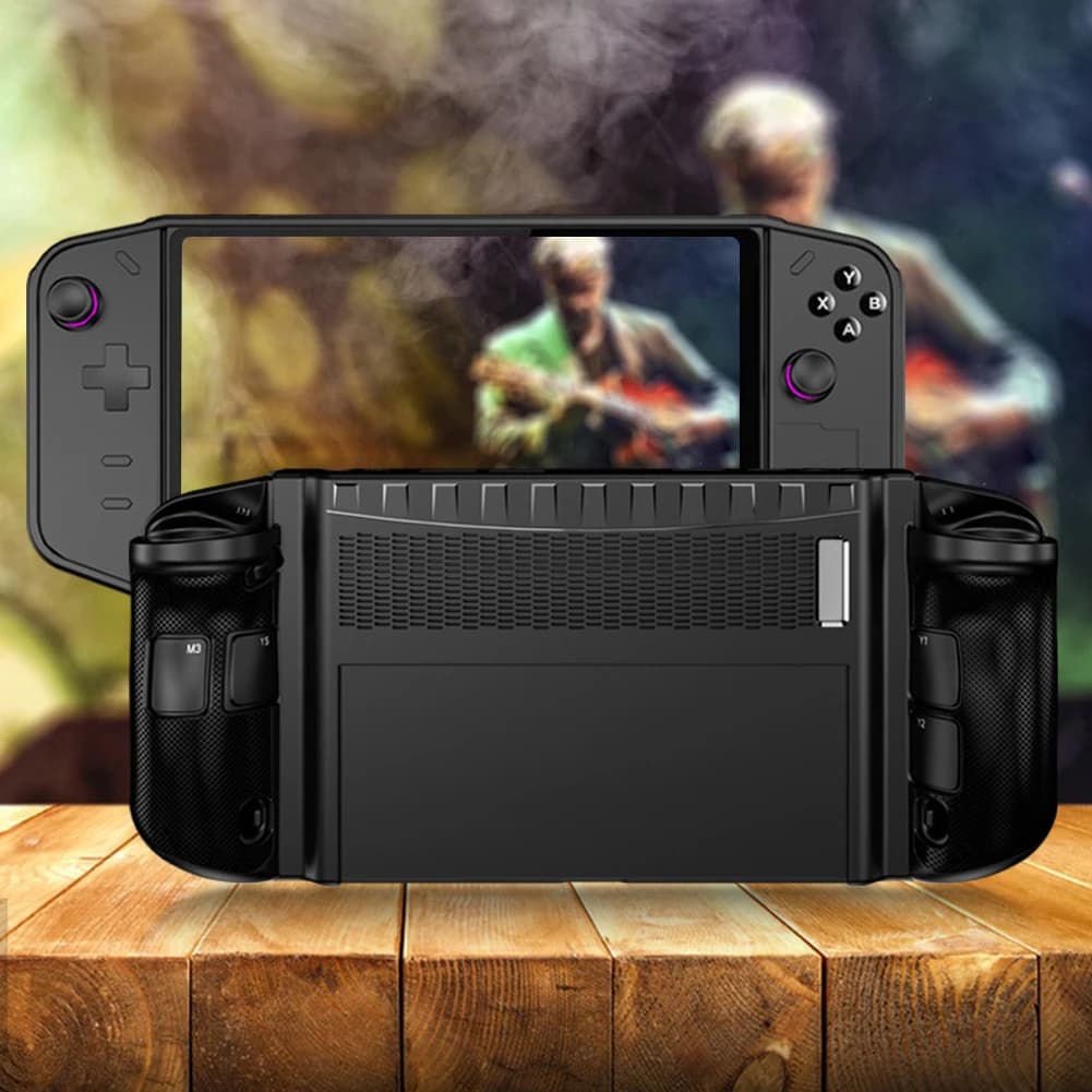 Custodia in TPU antiurto morbida protettiva con supporto, anti-caduta, antiscivolo per console da gioco Lenovo Legion GO