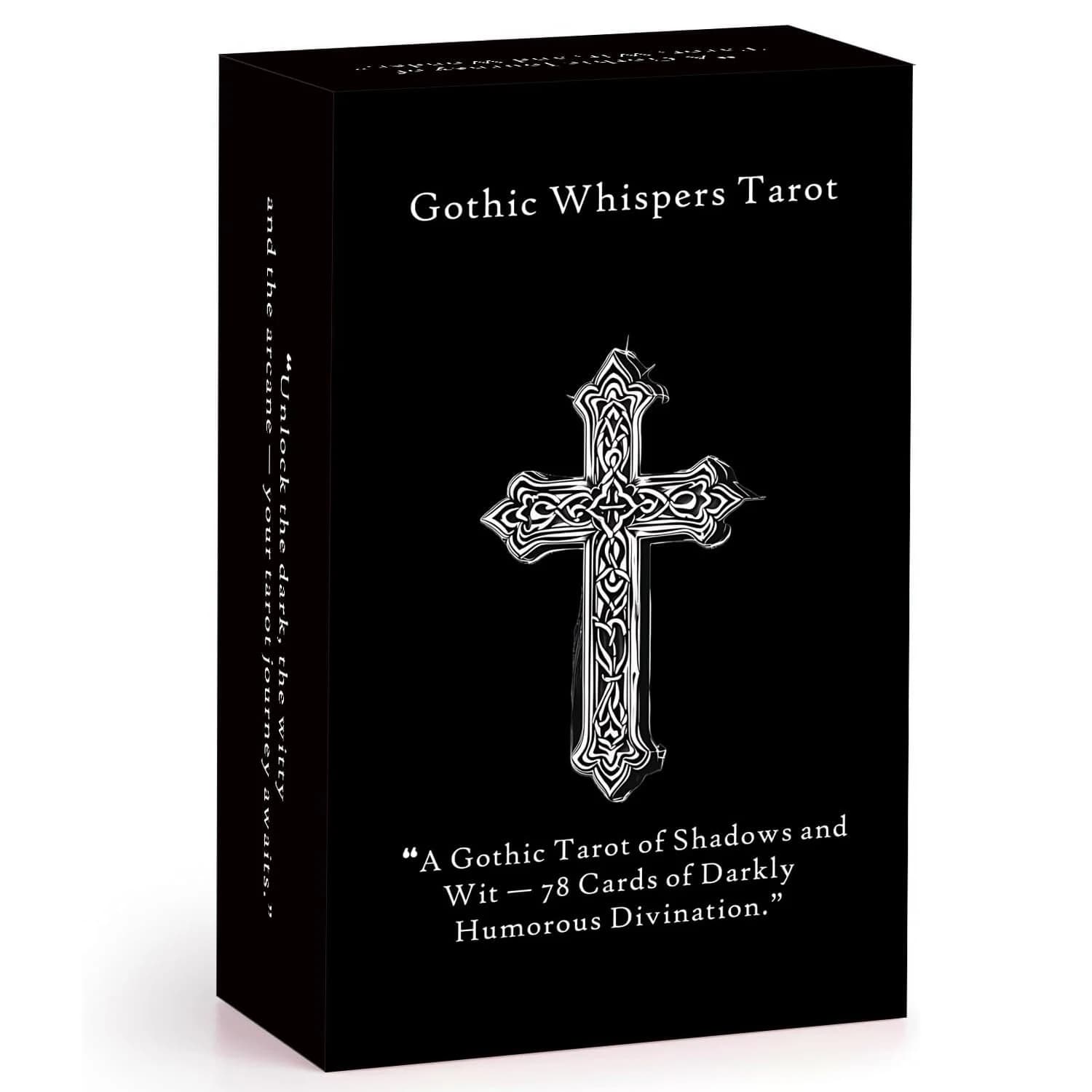 Carte dei Tarocchi Gothic Whispers, 78 Carte Monocromatiche di Bellezza e con un Senso di Umorismo Sombrio, Carte dei Tarocchi con Guida