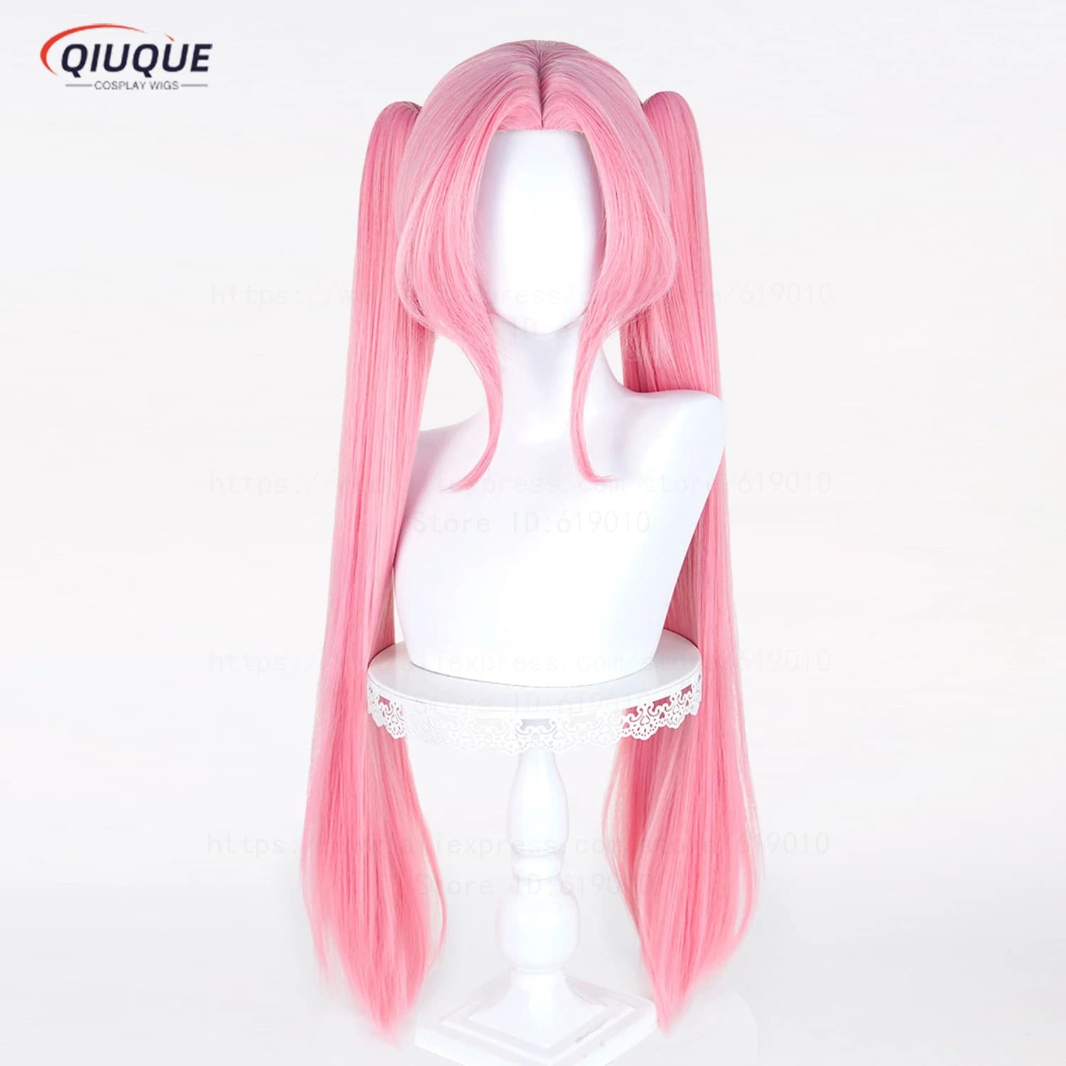 Mizi cosplay wig Double ponytail tiger clip Synthetic Wig Heat Resistant Hair Halloween Wigs + Wig Cap
