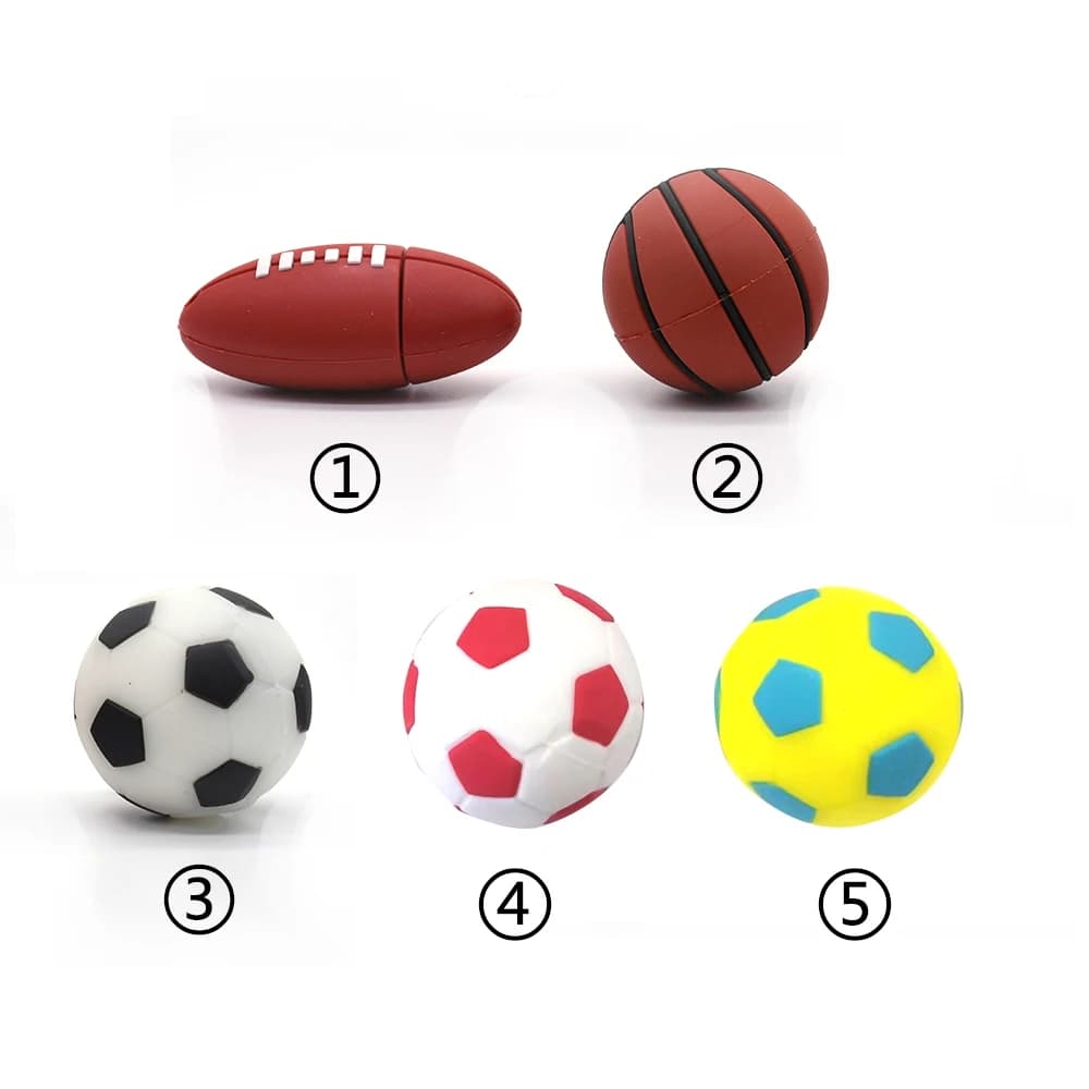 Sports Pen Drive USB Flash Drive Rugby/calcio/basket/tennis Pendrive 4gb 8g 16g 32gb 64Gb Flash Memory Stick U Disk Gift