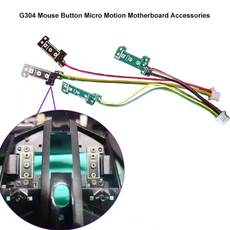 Compatible G304 G305 game mouse Wireless micro switch circuit board assembly left button and right repair parts of small cards