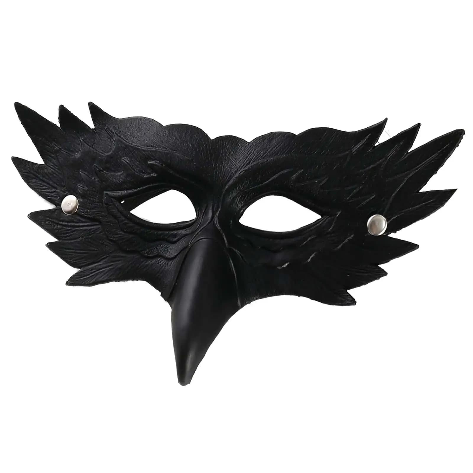 Eagle Masquerade Mask Men Women PU Leather Creative Party Face Covering Mask for Festival Rave Ball Mardi Gras Event