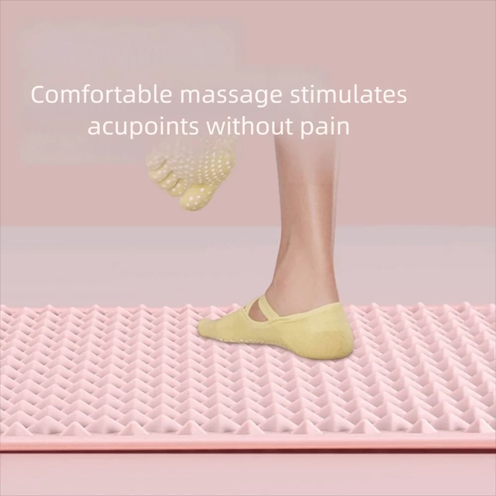 Silicone jogging massage mat Silicone finger pressure table thickened on two sides Soft foot massage mat anti-slip yoga mat