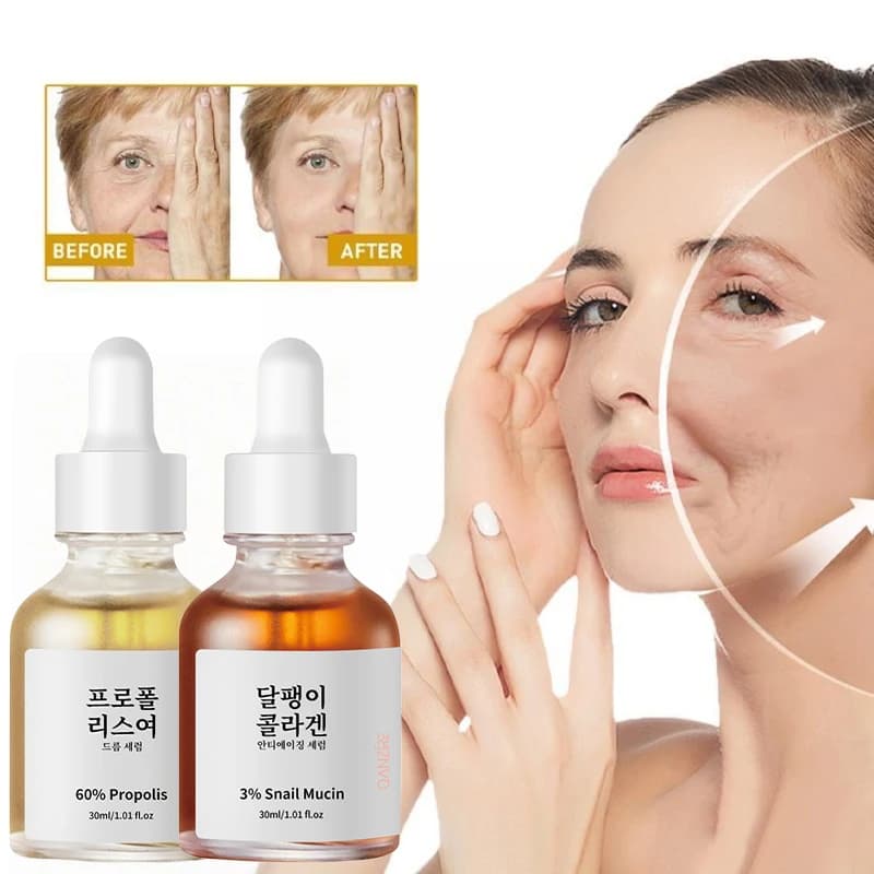 Escarico Collagene Propoli Essenza Corea Rassodante Pelle Ridurre le Linee sottili Lifting Nutriente Liscia Pelle Del Viso Essenza Idratante