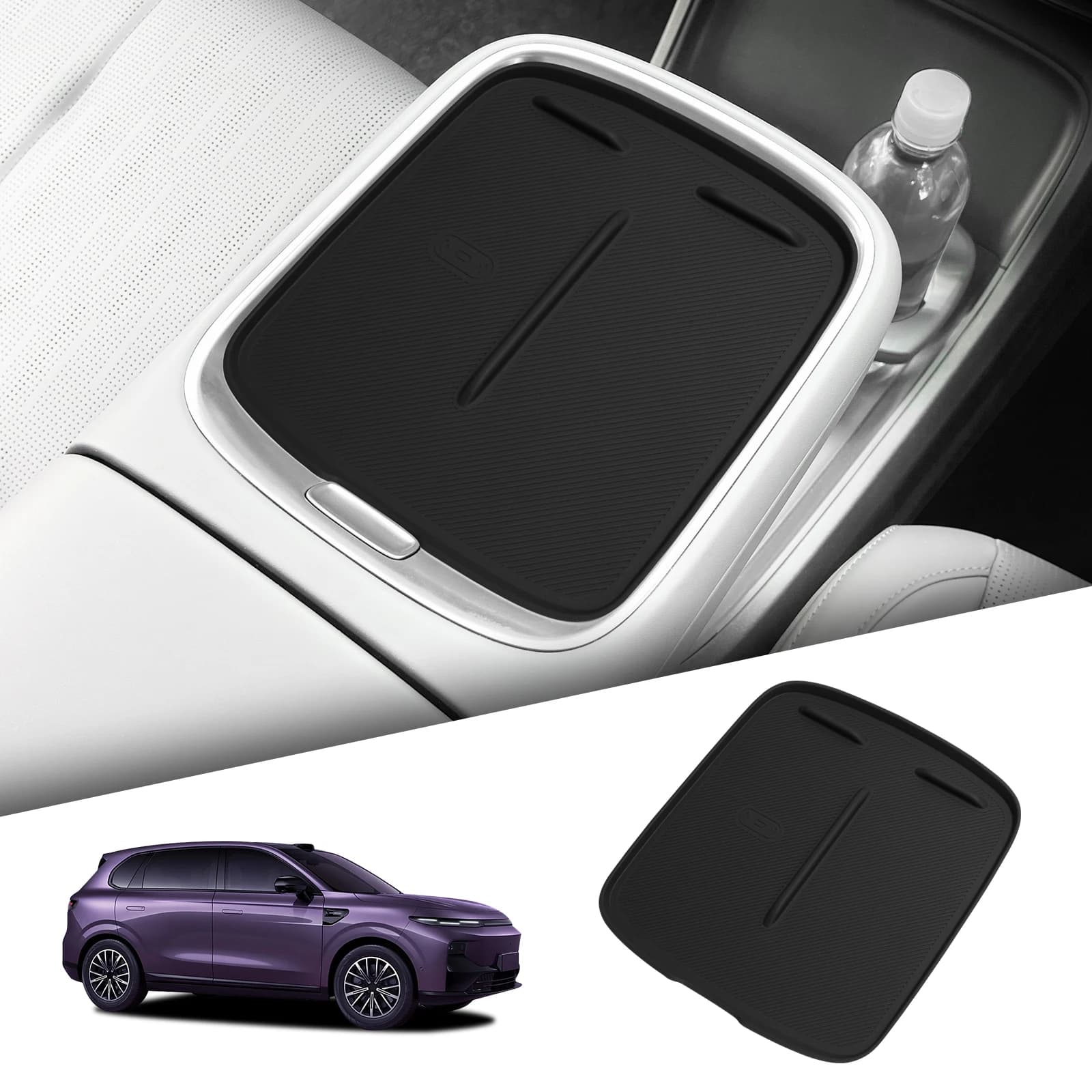 LUCKEASY for Leapmotor B10 2025 2026 Car Anti Dirt Pad Mobile Wireless Charging Anti-Slip Mats Interior Accessiories Silicone