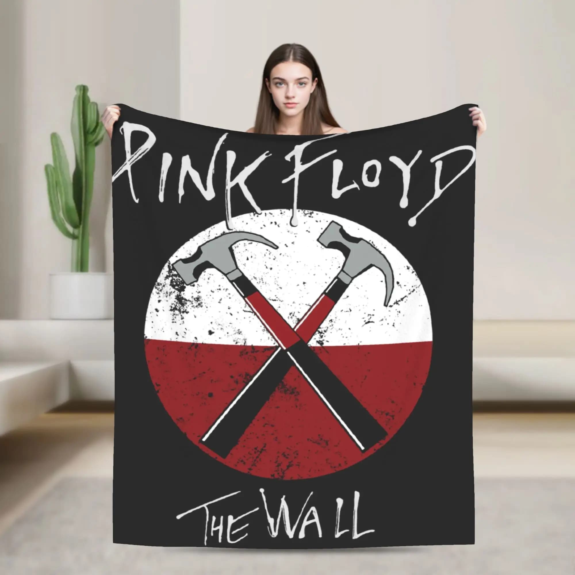 Floyded Rock Me Pinks Coperte morbide Coperta da picnic in peluche Coperta da tiro Street Trend Camera da letto Copriletto in flanella Copridivano