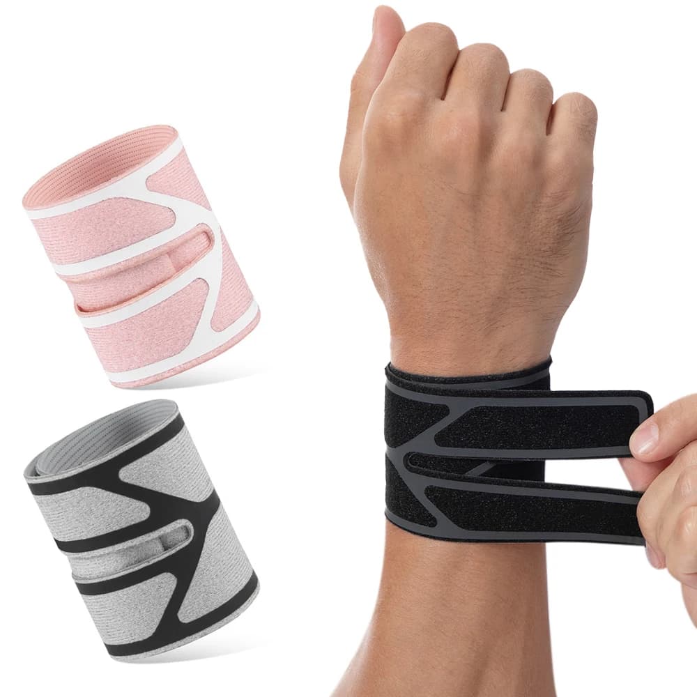 1 Pezzo Supporto da Polso Ultra-sottile Regolabile, Fascia Compressiva per Lesioni TFCC, Sollevamento Pesi, Tendinite, Artrite, Sollievo dal Dolore al Polso