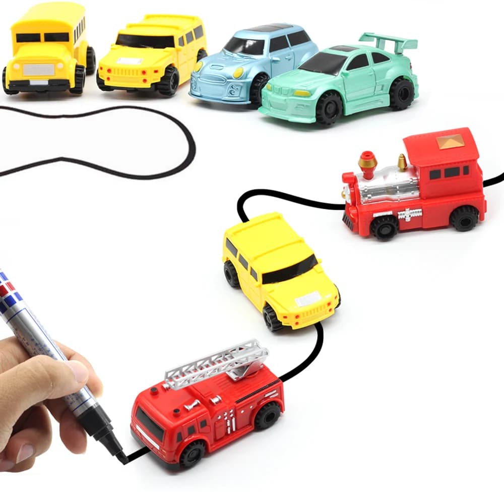 Il giocattolo della penna magica del seguitore della linea dell'auto induttivo originale creativo segue qualsiasi linea che diseglie regali di Natale giocattolo educativo