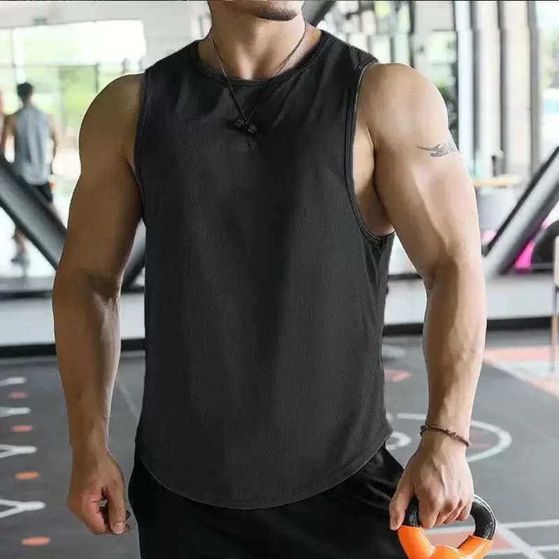 Men's quick drying sports vest sleeveless vest running training basketball loose fitness vest