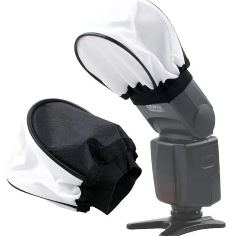 1X Universal Softbox Diffuser For DSLR Cameras, Flash Light Speed Lights Mini Portable Lightweight Soft Box