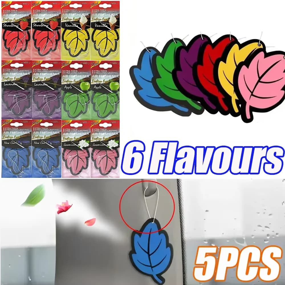 Deodorant table for suspension rooms for cars from 5 pieces 6 flavors Eco-friendly decorative paper tablets Interior accessories car