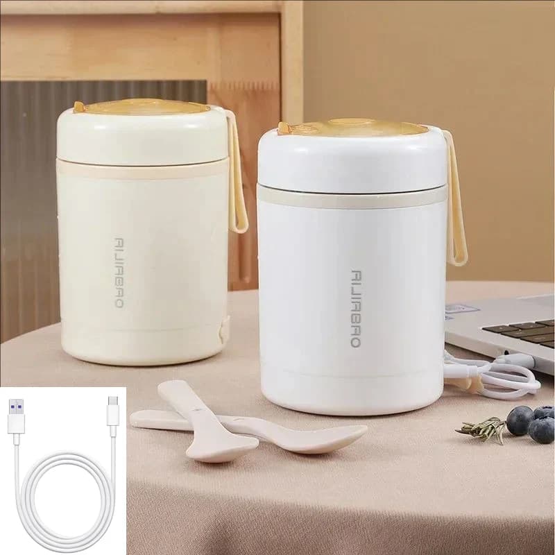 USB Termostatico Elettrico Tazza di Acqua 12V 24V Auto Camion a prova di Perdite Riscaldamento Esterno Latte Bottiglia di Bevande Impiegati In Acciaio Inox