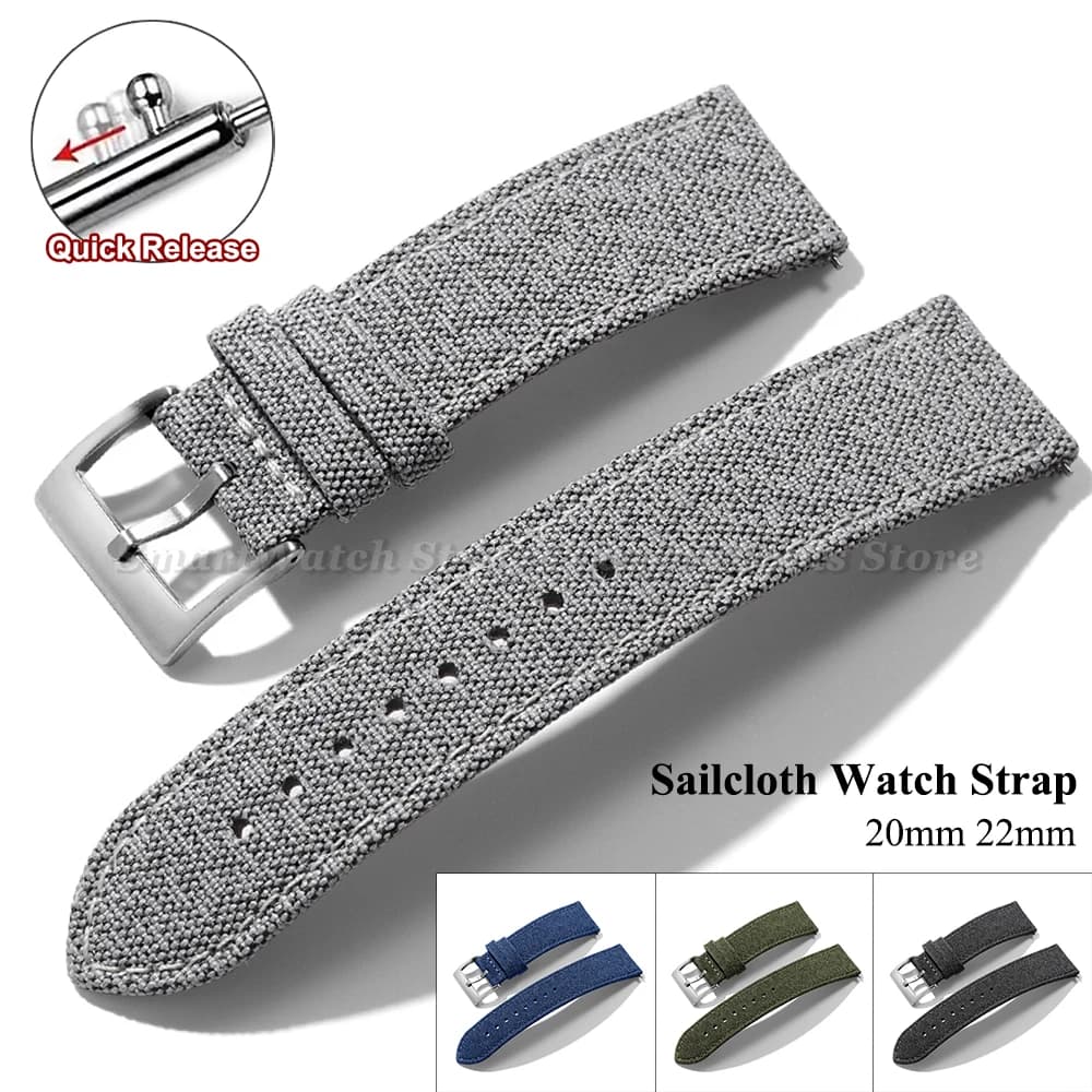 Cinturino per Orologio in Tessuto a Sgancio Rapido 20mm 22mm per Omega, Impermeabile, Sportivo, in Tessuto, per Uomo e Donna, Morbido Cinturino in Pelle