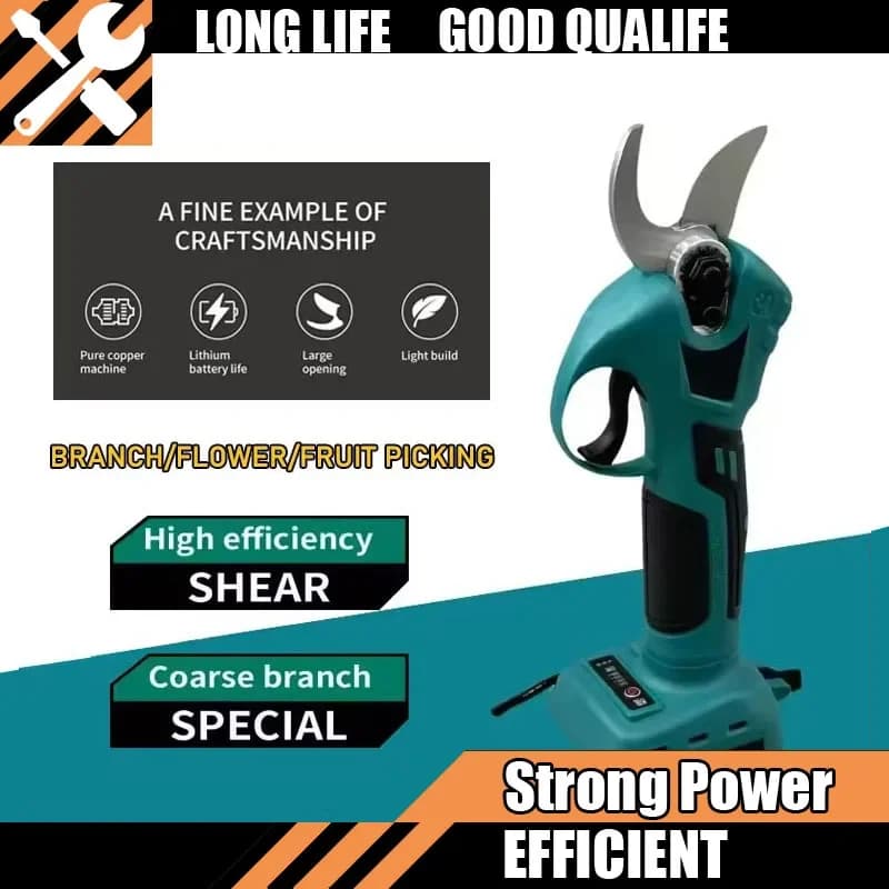 Hot 18v Professional Cordless Battery Electrician Scissors Potting Shears Taglierina Trapani Wireless Size Makita Tools Garden Power Supply