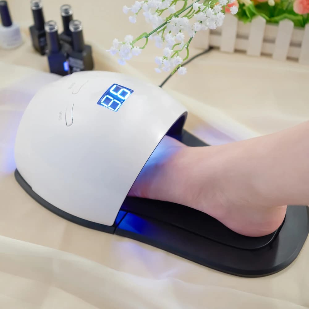 2023 New Design Professional Plug-in Light Emitting Diode Foot Sunshine UV Light Emitting Diode Nail Salon Desk Lamp Nail Lamp