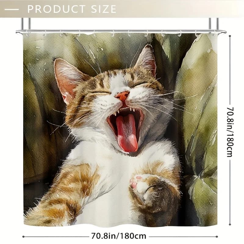 Tenda da doccia per gatti ingombranti - Simpatico tempo di pisolino per gatti, decorazione per la camera da letto - Decorazioni per la casa comode ed eleganti