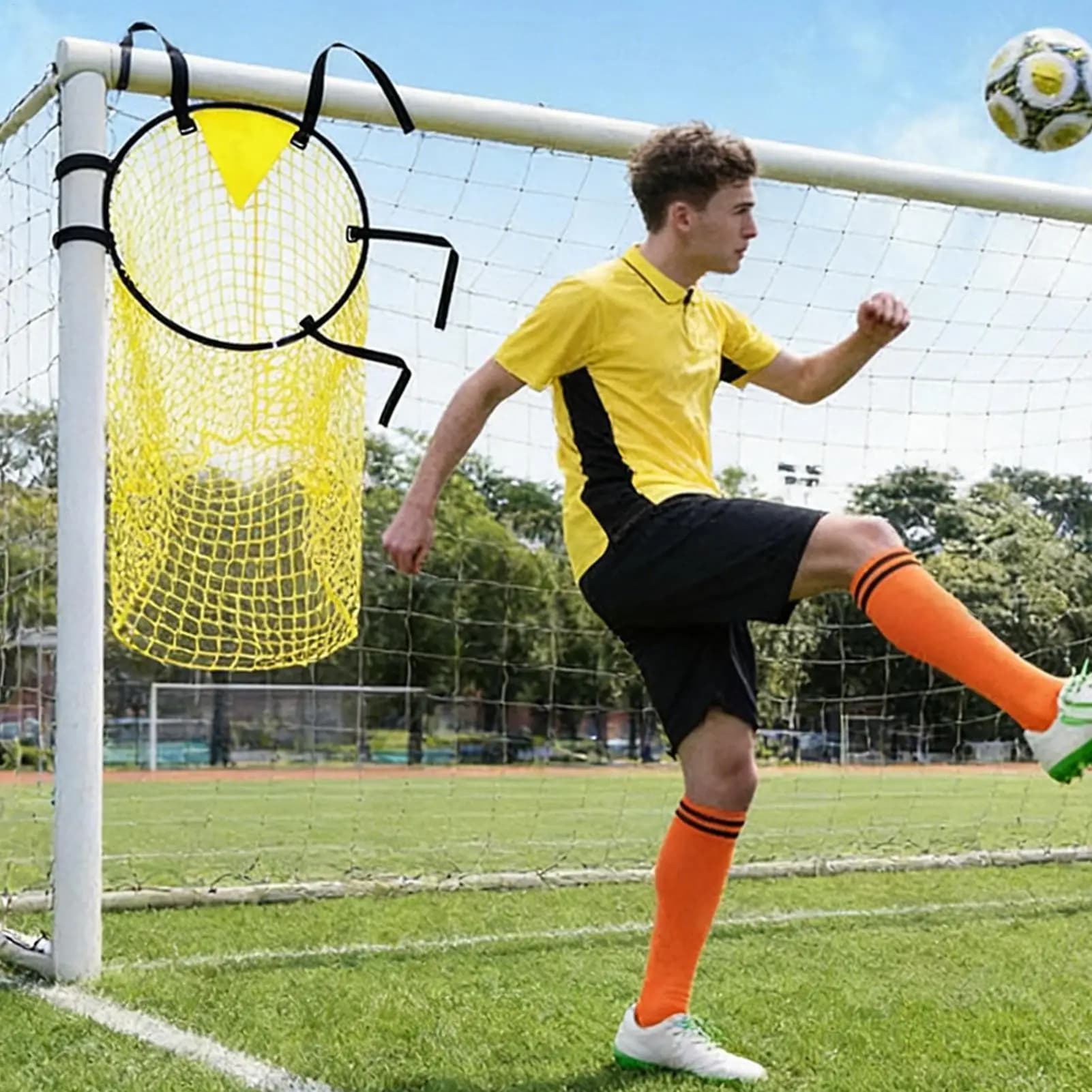Anti-Group Football Network for Children, Easy to Fit Training for Boys and Teenagers, Garden and Courtyard Practice