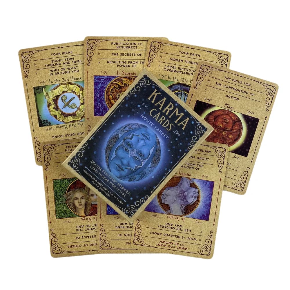 Karma Oracle Cards incredibile divertimento da usare astrologia mazzo di divinazione dei tarocchi English Vision Edition gioco da tavolo per la festa