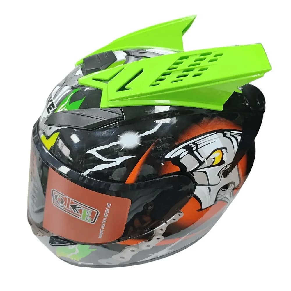 2 Pezzi Corna in Plastica per Casco Moto, Universali e Resistenti, Orecchie Adesive per Casco Bici, Corna Mohawk per Motocross e Corse