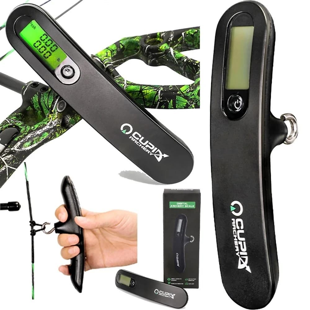0-110lbs Strumento di Misura Arco Bilancia Disegna Peso Tiro con l'arco Picco Strumento di Tiro con l'arco Bagagli Tiro Composto Digitale 110lbs Caccia
