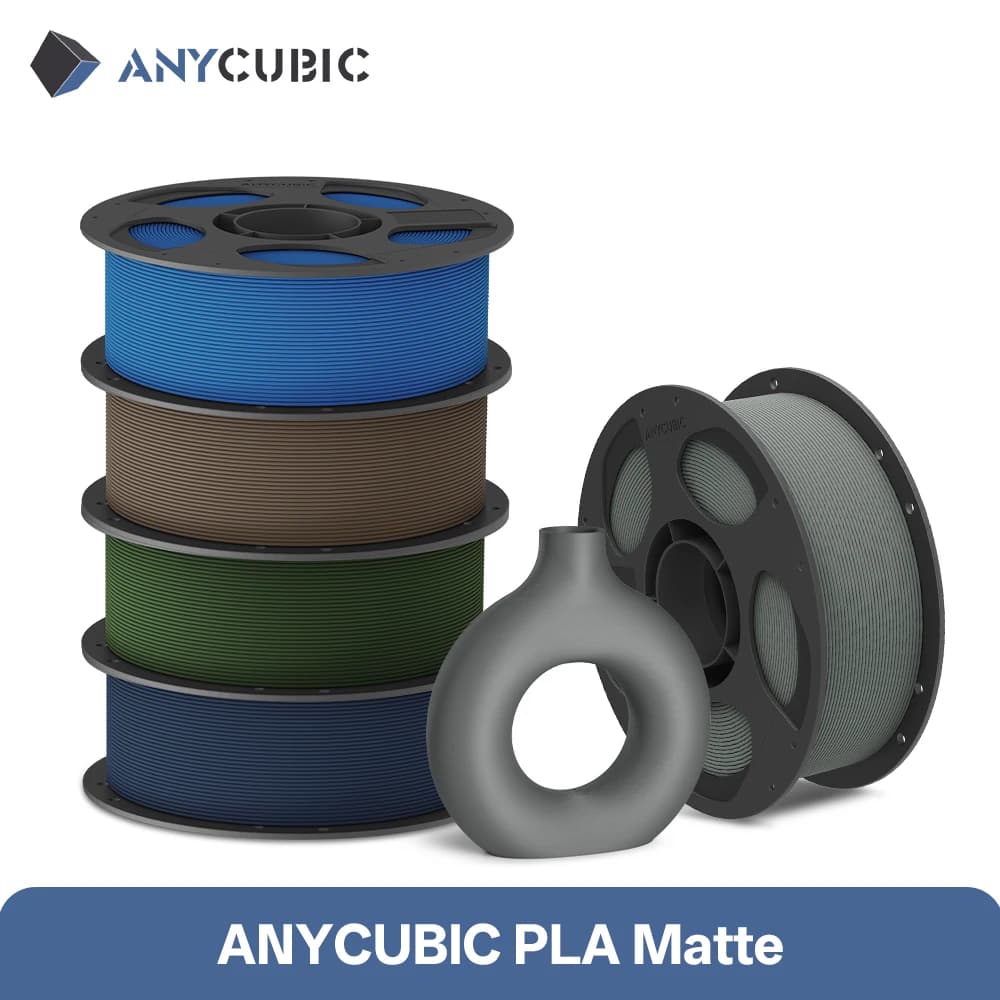 Filament PLA Opaco ANYCUBIC 1KG, 1.75mm, 3D Printing Materials, Opaca Surface, Stylish Model Printing for FDM 3D Printers