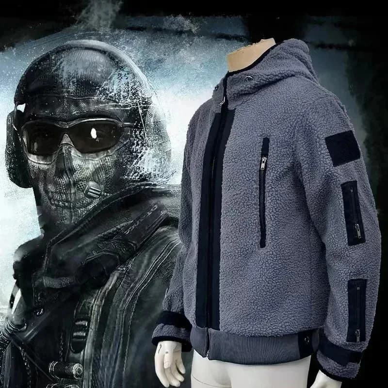 ♥ Nuovo Costume di Halloween 2026, Abbigliamento Cosplay Call of Duty 6, Uniforme di Combattimento Tf141, Giacca Ghost con Cappuccio per Uomo ★ ★ ★