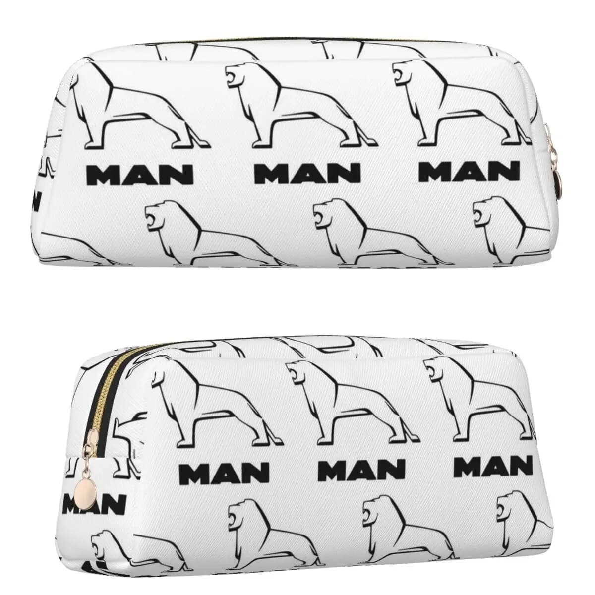Man Truck Bus Dual-use Logo Pencil Case for Studen School Pen Box Pencil Bag Pencil Pouch