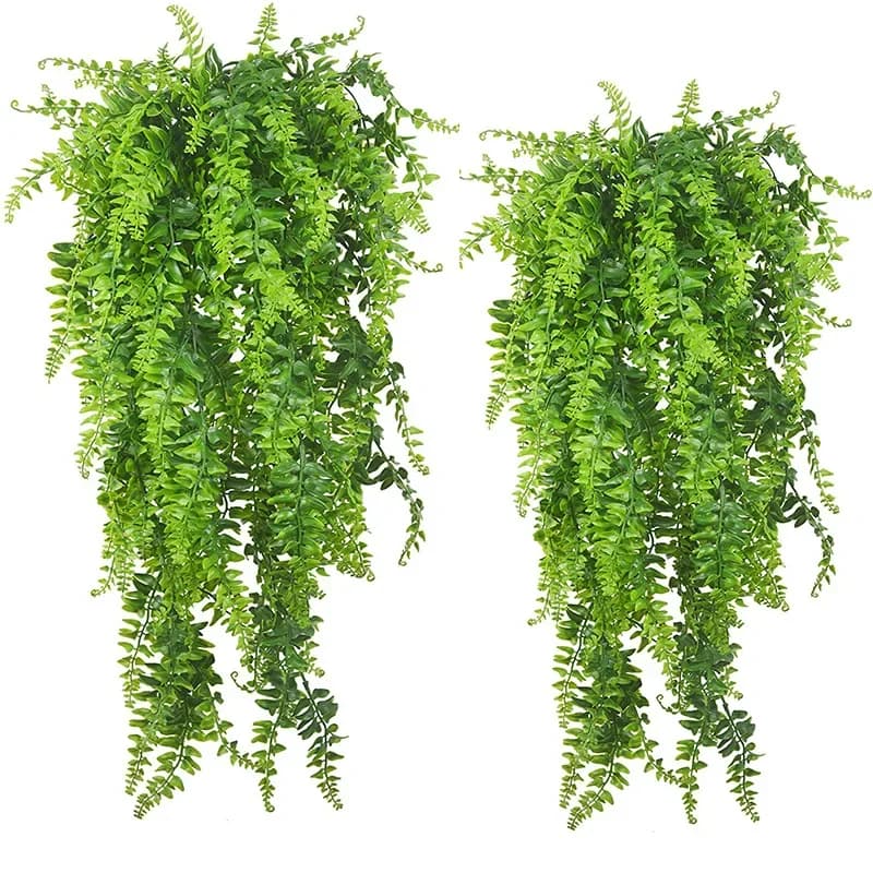 90CM artificiale appeso a parete erba persiana Rattan artificiale appeso felci viti appese piante verdi decorazione Hogar