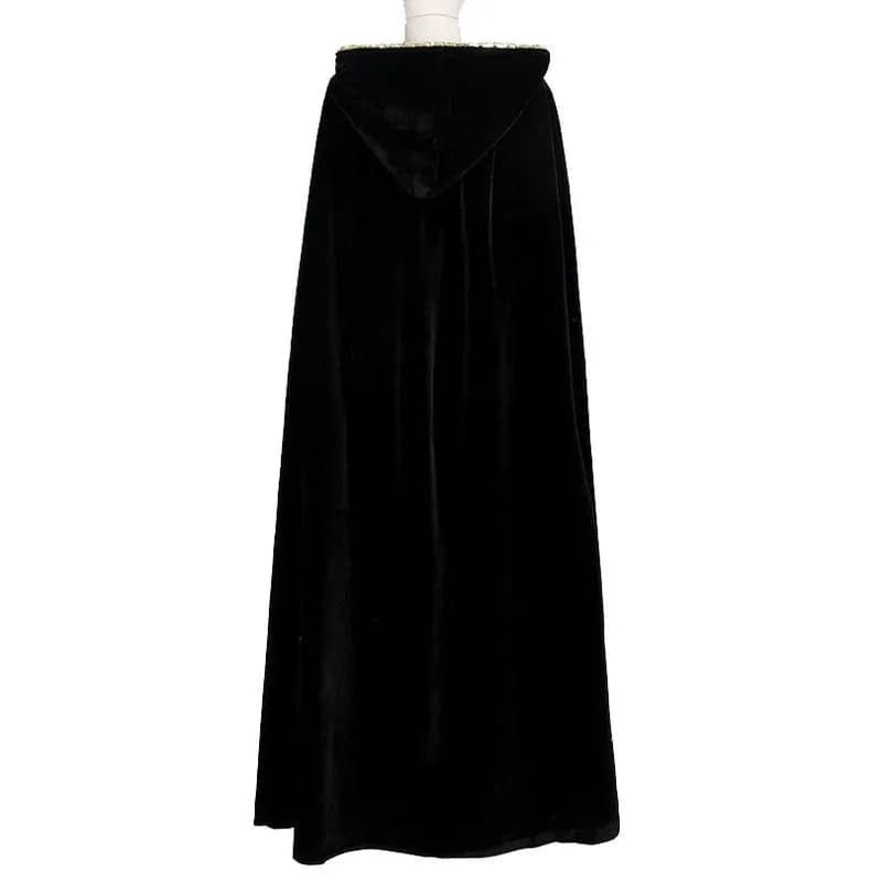 CyAnime Madre Gothel Costume Cosplay Donne adulte Principessa rossa Abito lungo Cintura con mantello Abiti Abito da ballo di carnevale di Halloween