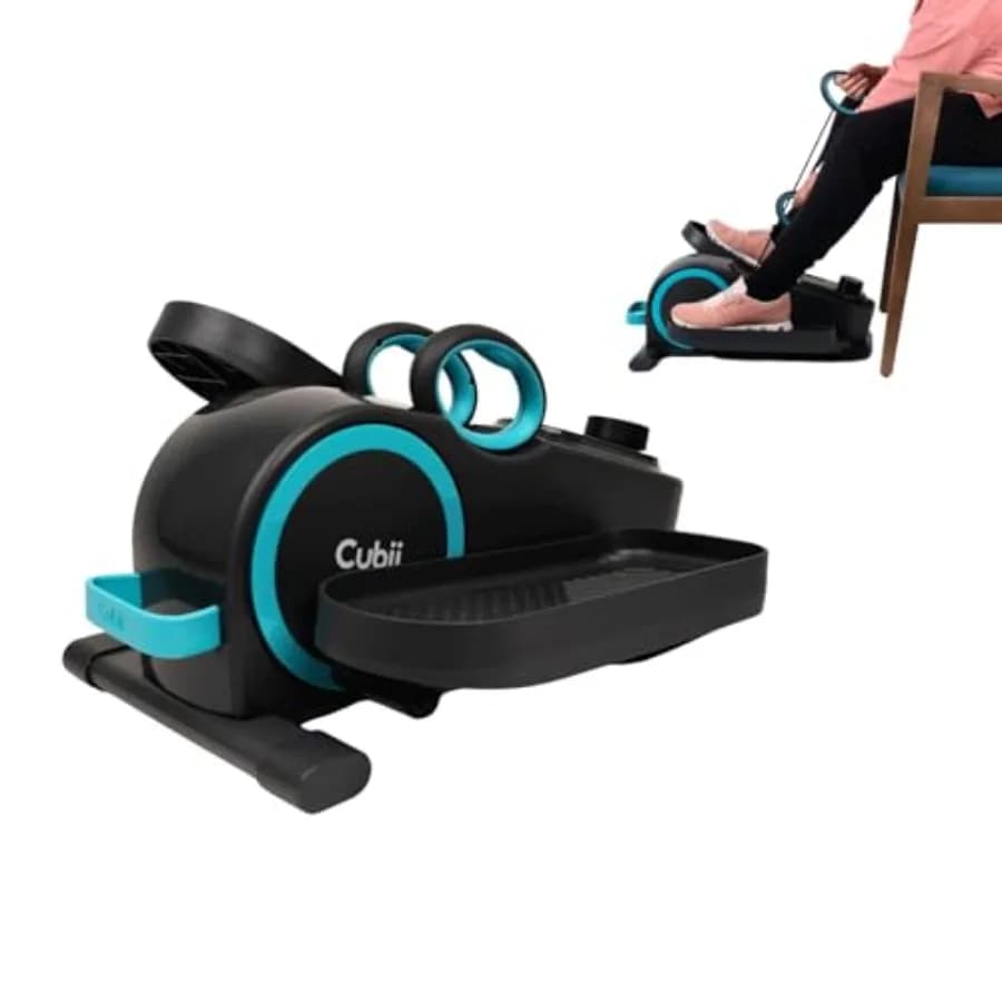 Elliptical Cyclette Cubii Total Body from Desk with Integrated Resistance Bands for the Upper Body - Machine for Exercises Seat Arms + Legs