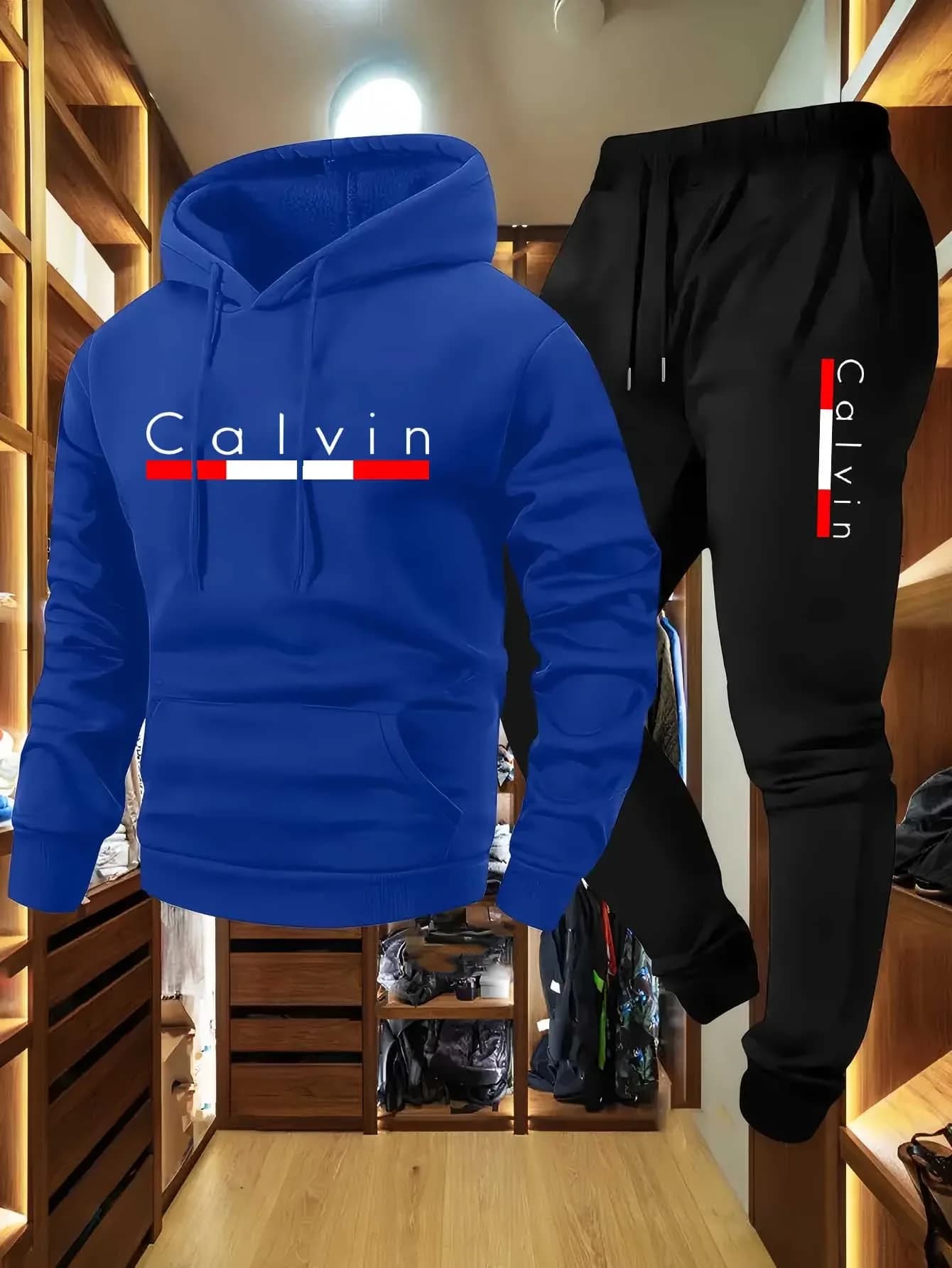 Nuovo Completo Sportivo da Uomo 2026, Felpa con Cappuccio Casual per Jogging, Set 2 Pezzi Moda Sportiva Invernale