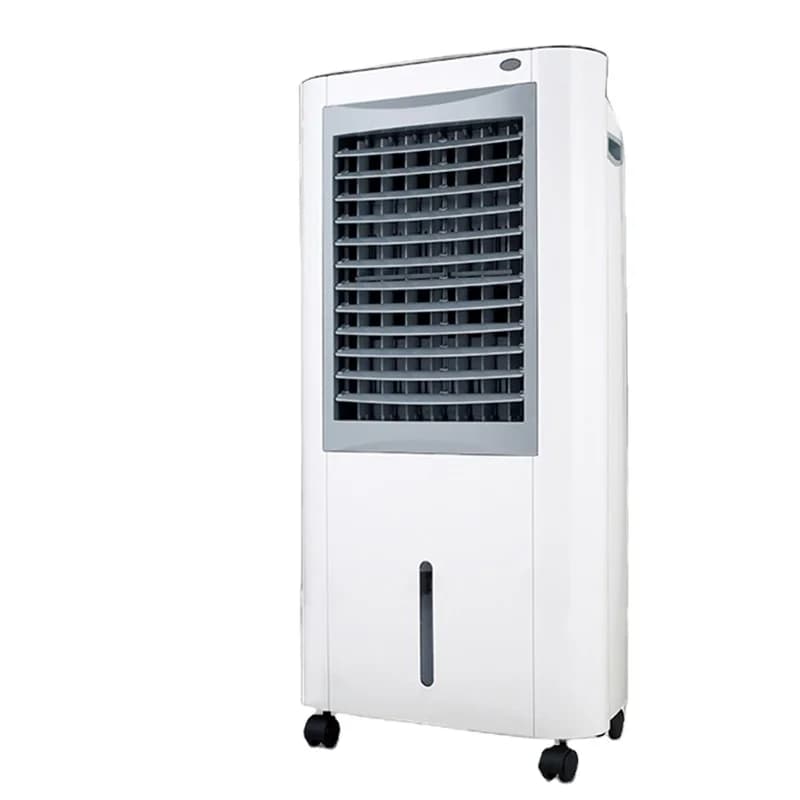 Raffrescatore d'aria portatile a risparmio energetico con serbatoio d'acqua da 12 litri, umidificatore elettrico a torre per ambienti domestici con vapore evaporativo.